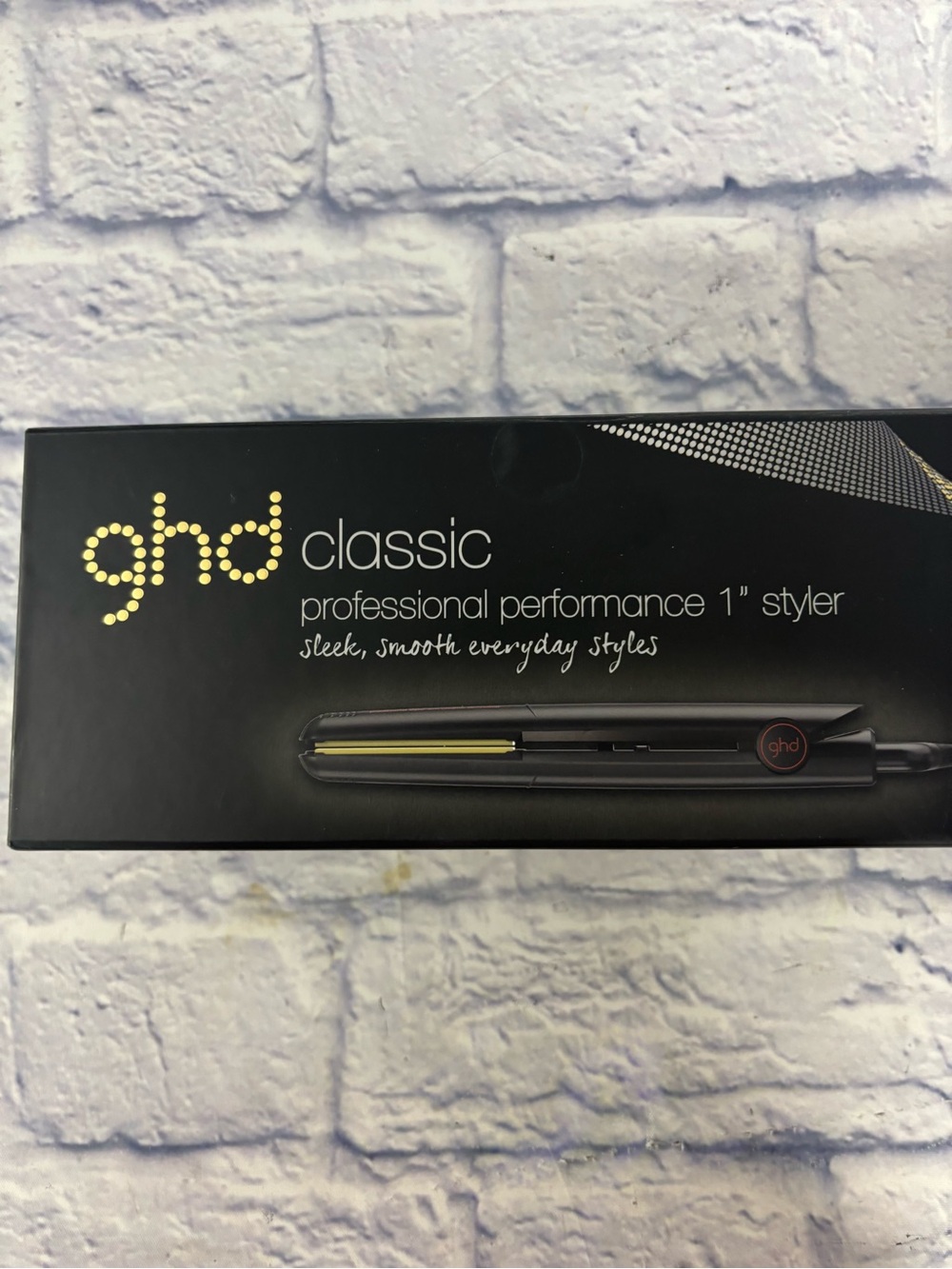 GHD Classic Styler Professional Performance 1" White Flat Iron Tested Works.